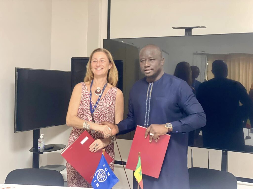 Accord de coopération entre l’Anpej et l’Organisation Internationale pour les migrations.